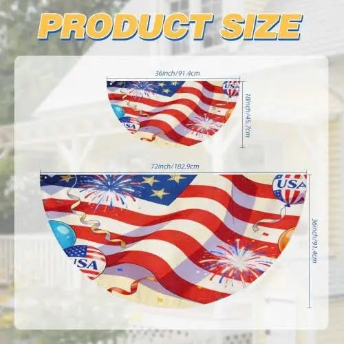 America 250th Birthday Bunting Flag – 1776-2026 USA Patriotic Half Circle Banner
