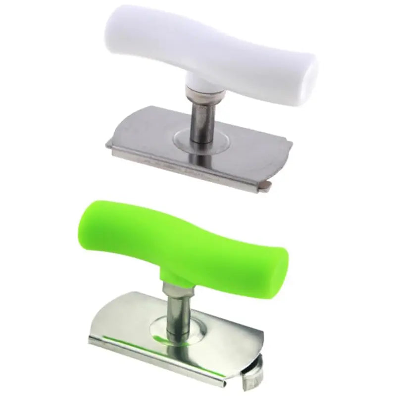 2PCS Stainless Steel Jar Opener for Weak Hands | Effortless Opening for Mason Jars & Cans | Adjustable, Smooth Edge, Dishwasher Safe | White + Green