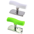 2PCS Stainless Steel Jar Opener for Weak Hands | Effortless Opening for Mason Jars & Cans | Adjustable, Smooth Edge, Dishwasher Safe | White + Green
