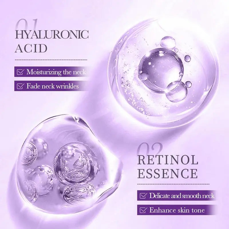 MAGEC Collagen Fullerene Tightening Neck Cream – 5-Roller Applicator, Hyaluronic Acid, Retinol & Niacinamide | Firms, Brightens & Reduces Wrinkles