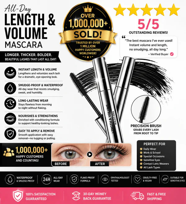 Tubular Threaded Lash Primer – Waterproof, Smudge-Proof, Lengthening Mascara Base