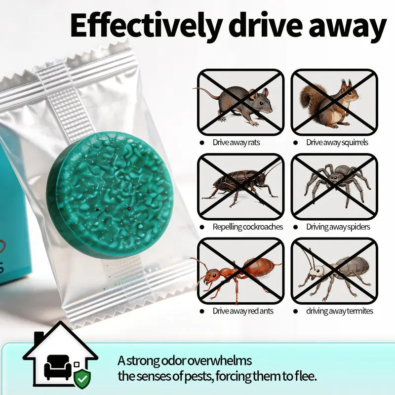 12-Pack Rodent & Insect Repellent Balls – Natural Essential Oil Pest Control Pouches for Home & Kitchen