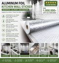 Peel & Stick Aluminum Foil Contact Paper – Waterproof, Oil-Proof, Heat-Resistant Kitchen Wallpaper (40cm × 3m)