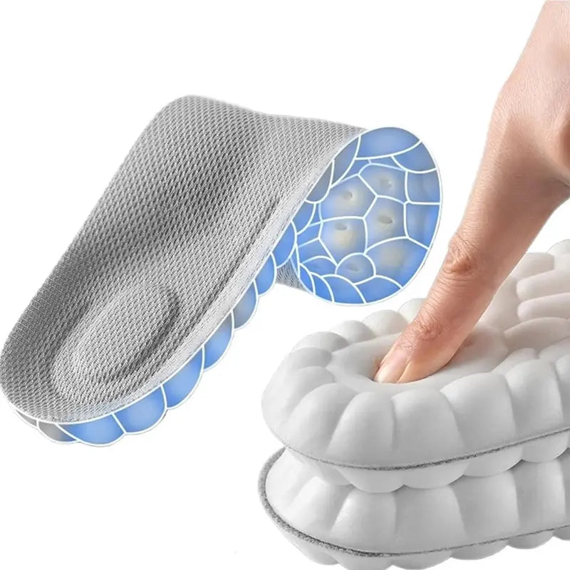 4D Cloud PU Insoles – Soft Memory Foam Orthotic Shoe Inserts for Men & Women (1 Pair)