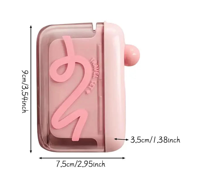 Travel Dental Floss Pick Dispenser Case — Auto Pop-Up, Portable & Refillable