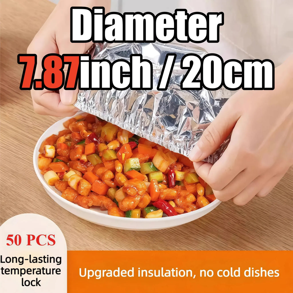 Aluminum Foil Food Insulation Cover – 20-Pack, Keep Dishes Hot & Fresh