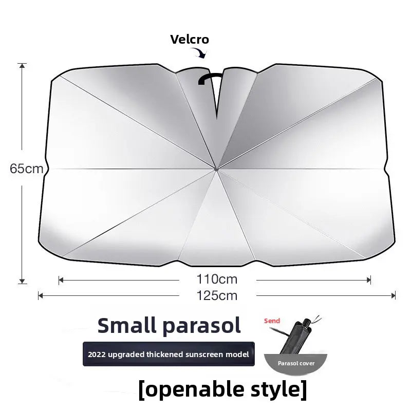 Car Sunshade Umbrella – Foldable Windshield UV & Heat Protection