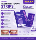 DR.DENT Purple Teeth Whitening Strips – Peroxide-Free, Non-Sensitive, PAP Formula | 7 or 21 Sessions