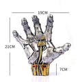 Terminator Hand Metal Decorative Statue Wall Mount - Basketball Holder, Soccer Ball Display Rack, 1 Pack Home Organizer for Room, Ideal Gift