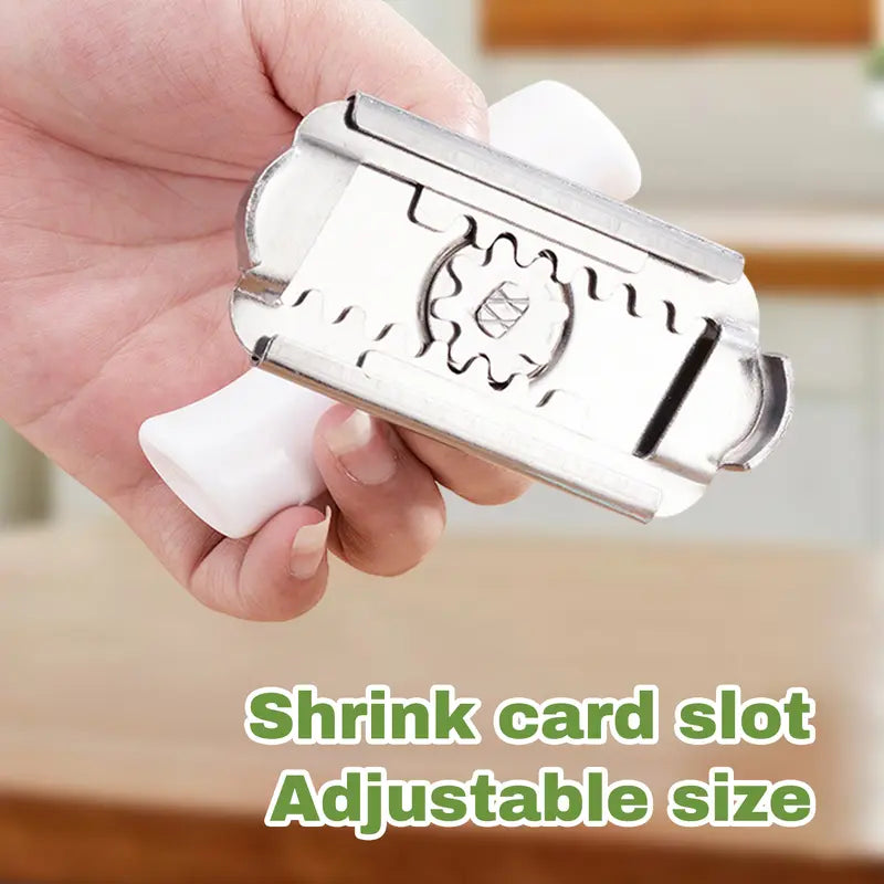 2PCS Stainless Steel Jar Opener for Weak Hands | Effortless Opening for Mason Jars & Cans | Adjustable, Smooth Edge, Dishwasher Safe | White + Green