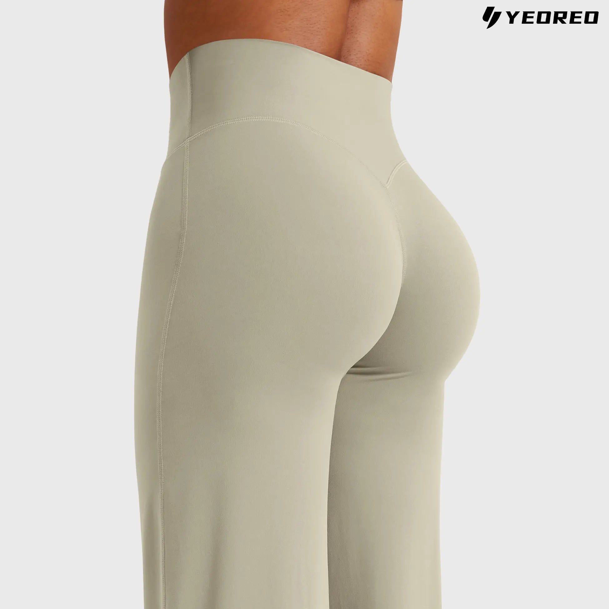 YEOREO Eddiy High-Waist Wide-Leg Yoga Pants – Buttery Soft, No Front Seam, Gym Fitness Leggings for Women