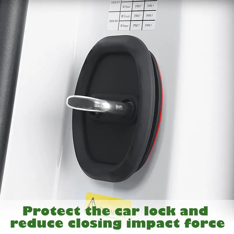 Car Door Lock Latch Silicone Cover – 8-Pack, Universal Fit, Tool-Free Self-Adhesive Installation