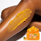 Amococo Turmeric Lemon Body Glow Scrub – Natural Solution for Hyperpigmentation | Exfoliating & Moisturizing | Fine Grain, Deep Clean, Turmeric