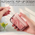 Travel Dental Floss Pick Dispenser Case — Auto Pop-Up, Portable & Refillable
