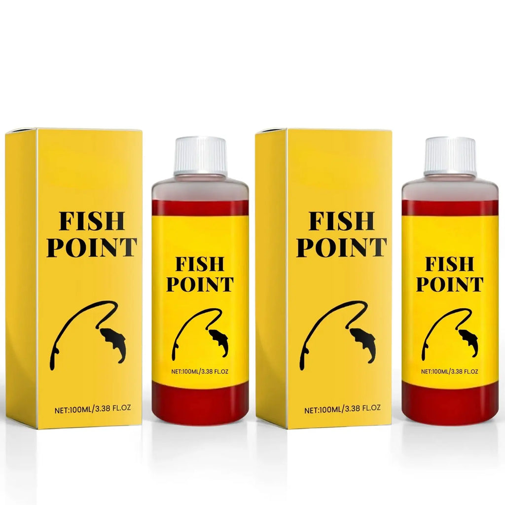 Fish Point Concentrated Fish Attractant Liquid – Fast-Acting Red Worm Bait Additive for Freshwater Fishing, Enhances Scent & Improves Bite Response (100ml)