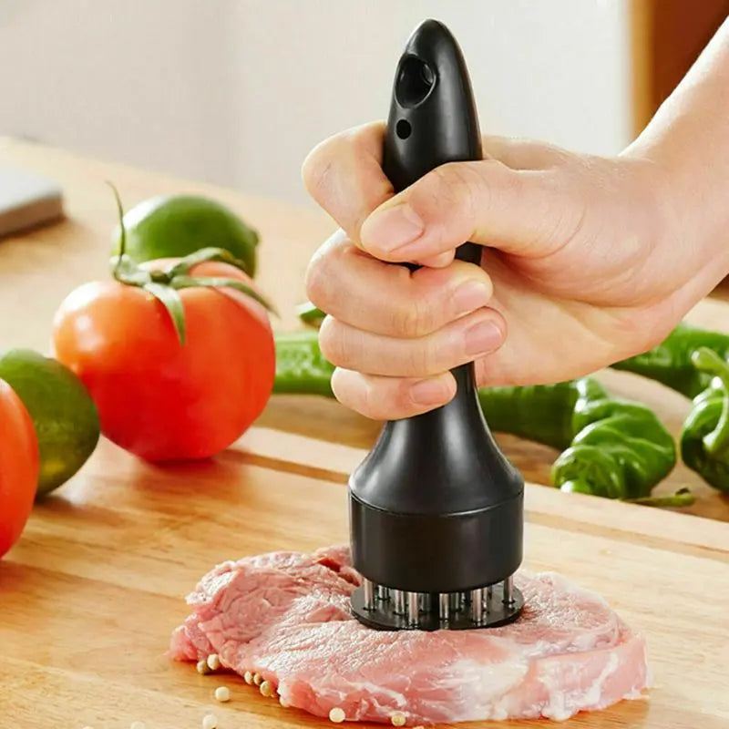 Stainless Steel Meat Tenderizer – Needle Blade Tenderizing Tool for Steak, BBQ & Kitchen