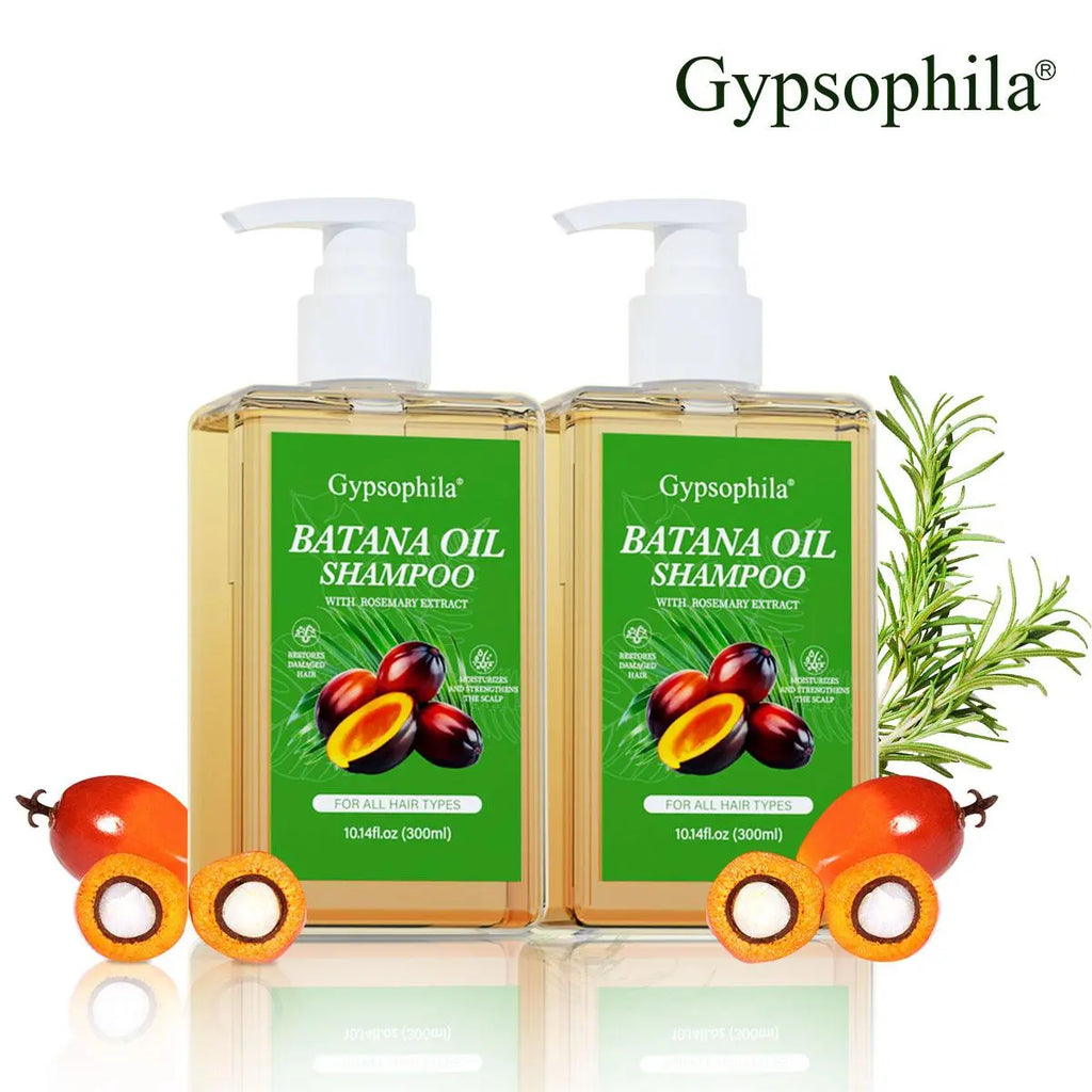 Gypsophila Batana Oil Shampoo with Rosemary Extract – Hair Growth & Loss Prevention, 10.14 fl oz (300ml)