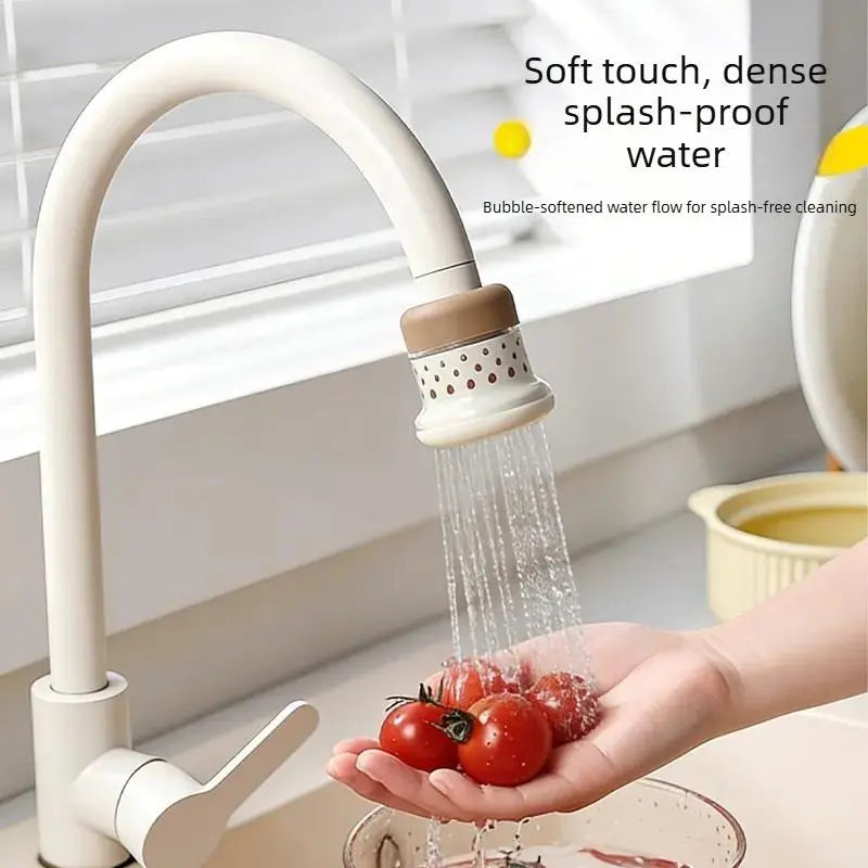 Miniature Water Faucet Filter with Multi-Layer Filtration for Fresh Water, Kitchen Vegetable Washing Splash Guard, Rotatable Water-Saving Purifier for Home Use
