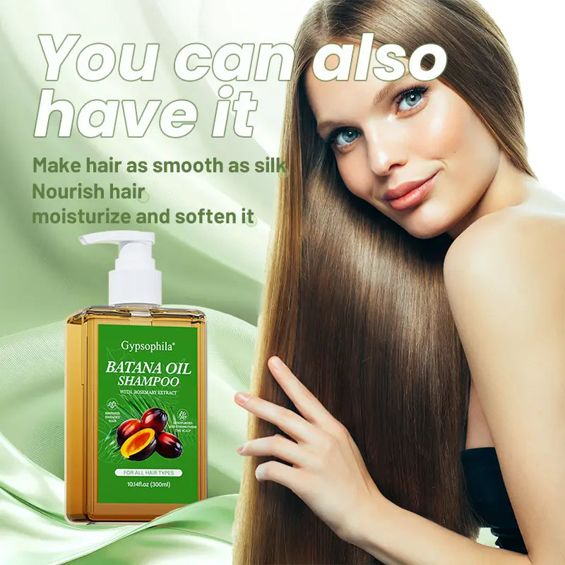 Gypsophila Batana Oil Shampoo with Rosemary Extract – Hair Growth & Loss Prevention, 10.14 fl oz (300ml)