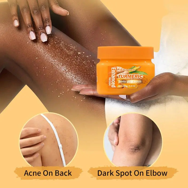 Turmeric Body Glow Scrub 280g – Exfoliating & Moisturizing