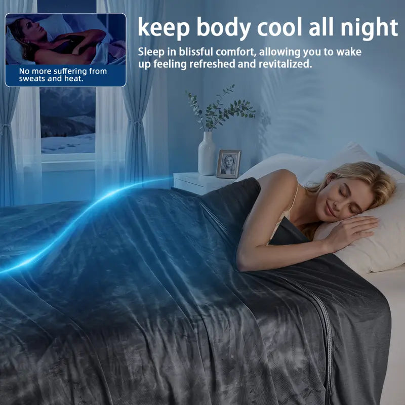 Inhand Cooling Blanket – Queen Size for Hot Sleepers & Night Sweats