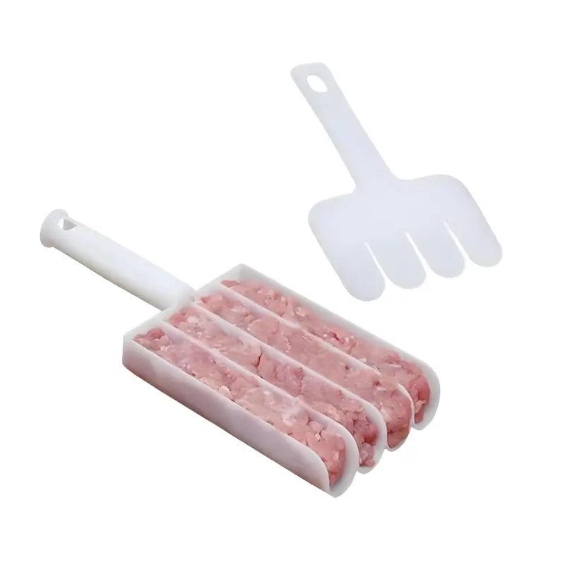 Multifunction Meatball Maker with 4 Baller Spoons & Cutting Spade | DIY Meatball, Fish Ball, Shrimp Ball & Burger Patty Mold | Food Grade | 1,000,000+ Sold