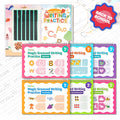 TIMETOME Reusable Grooved Handwriting Workbook for Kids – 6-Book Set