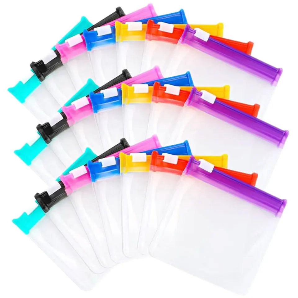 Clear Zipper Pill Storage Bags – 7-Pack Reusable Organizer Pouches for Pills, Vitamins & Travel Essentials