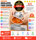 Aluminum Foil Food Insulation Cover – 20-Pack, Keep Dishes Hot & Fresh