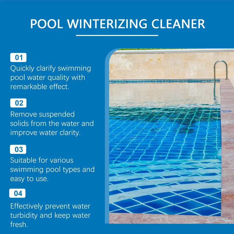 Pool Clarifier for Swimming Pools – Fast-Acting Water Clarifier & Cleaner 100ml