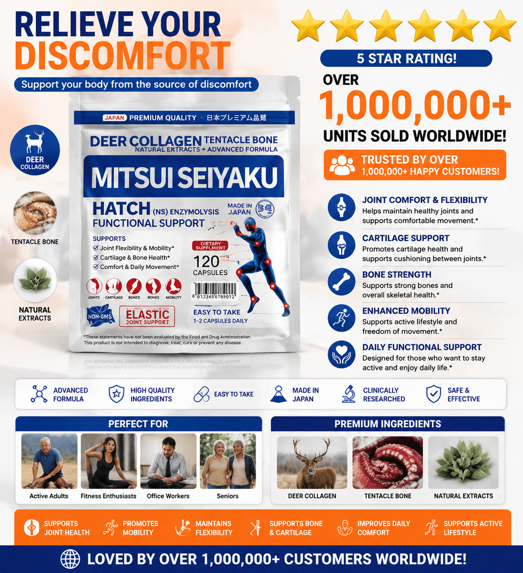 DRMITSUI Seiyaku Far Infrared Thermal Bone Pain Relief Patches – 6 Patches/Bag