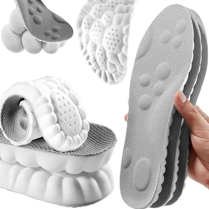 4D Cloud PU Insoles – Soft Memory Foam Orthotic Shoe Inserts for Men & Women (1 Pair)