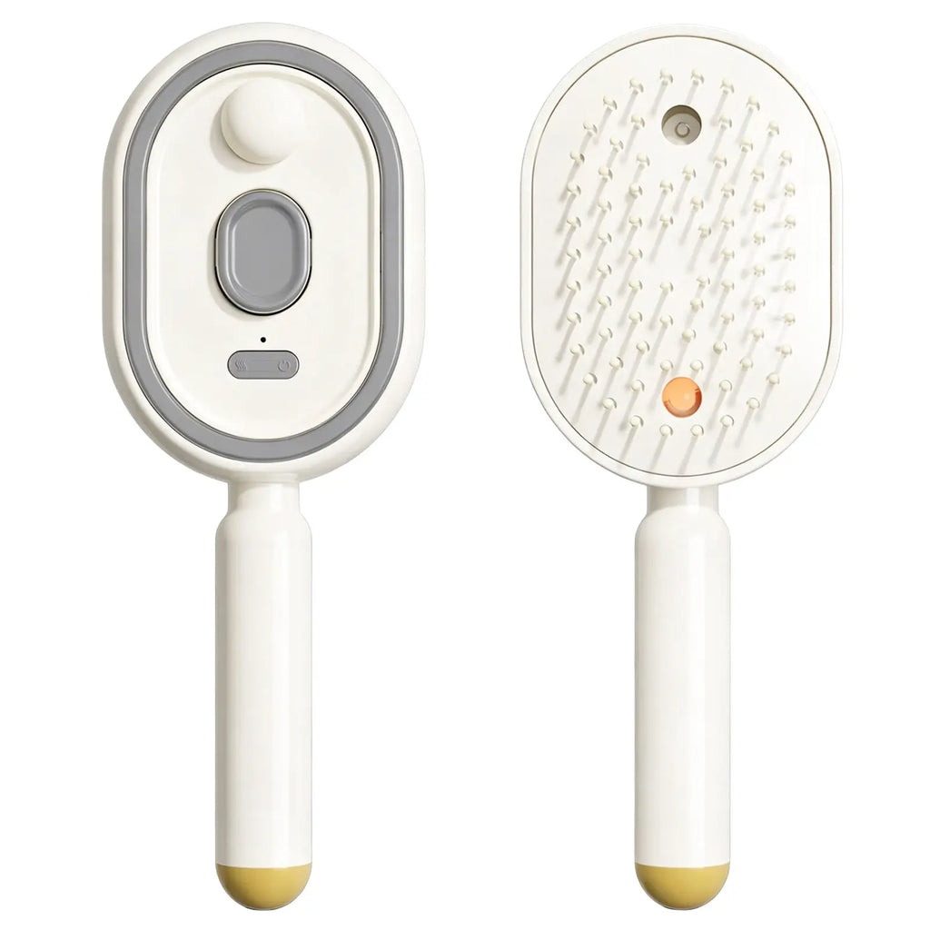 Cloudmades 3-in-1 Electric Spray Air Cushion Massage Comb – Essential Oil Mist, Red Light Scalp Therapy & Self-Cleaning Anti-Tangle Hair Brush